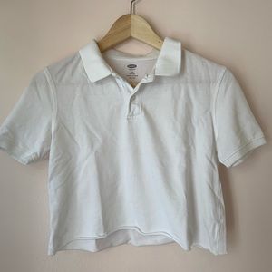 cropped polo shirt